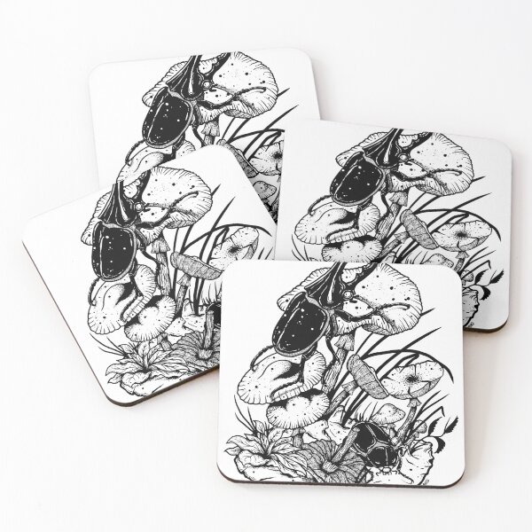 Item preview, Beetle On Mushrooms designed and sold by lurzburd.