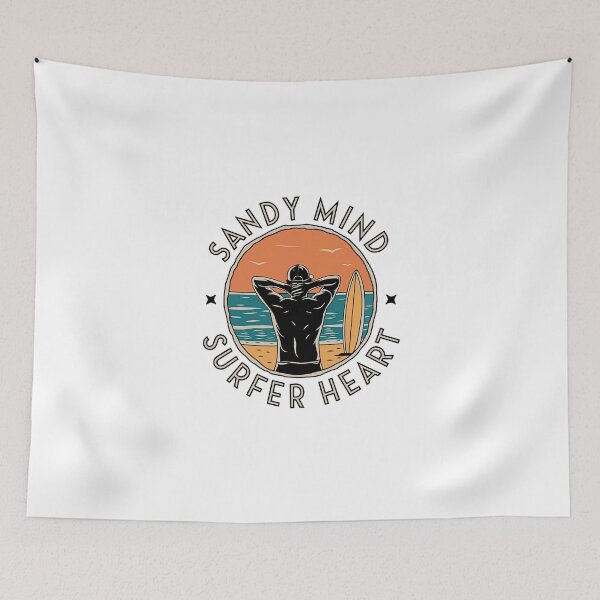 Item preview, Sandy Mind, Surfer Heart - Beach Lover Quote designed and sold by GRABAPSHOP.
