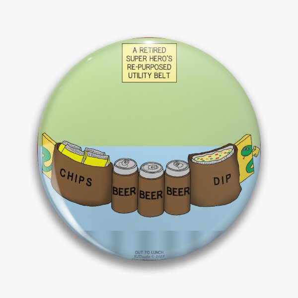Item preview, A Retired Super Hero's Repurposed Utility Belt designed and sold by Out to Lunch Cartoons and More.