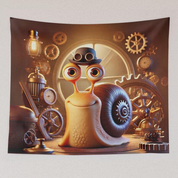 Item preview, Steampunk Volcano Snail designed and sold by Sillytoe.