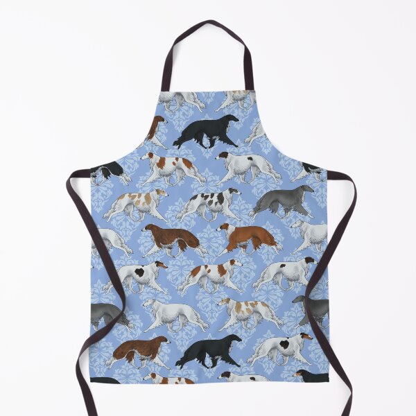 Item preview, Borzoi in Blue Pattern designed and sold by Spinyflowerart.