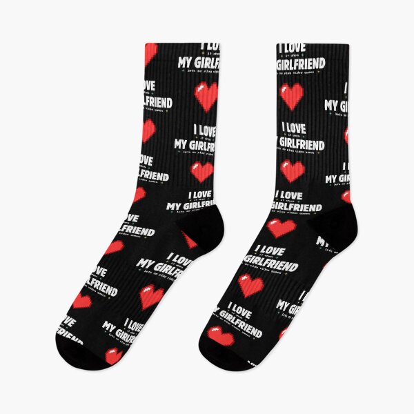 Item preview, I LOVE it when MY GIRLFRIEND lets me play video games - pixel heart designed and sold by PHRASEandSTYLE.