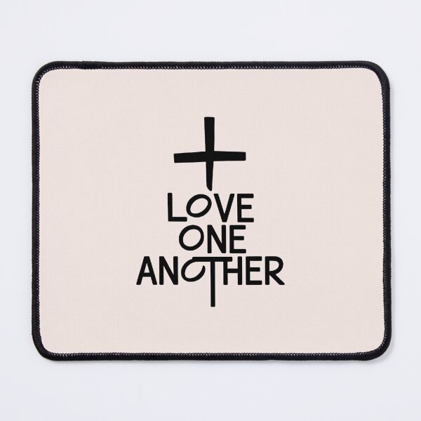 Item preview, Love One Another – Christian Encouragement Calligraphy Bible Verse Art designed and sold by  KnitLuv.