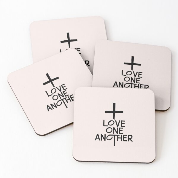 Item preview, Love One Another – Christian Encouragement Calligraphy Bible Verse Art designed and sold by  KnitLuv.