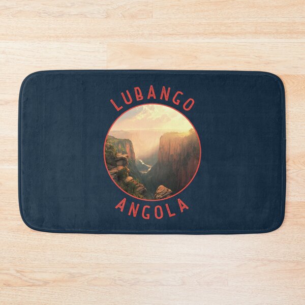 Item preview, Lubango Angola Retro Distressed Circle designed and sold by KrisSidDesigns.