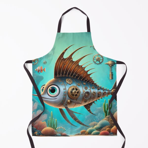 Item preview, Steampunk Wahoo Fish designed and sold by Sillytoe.