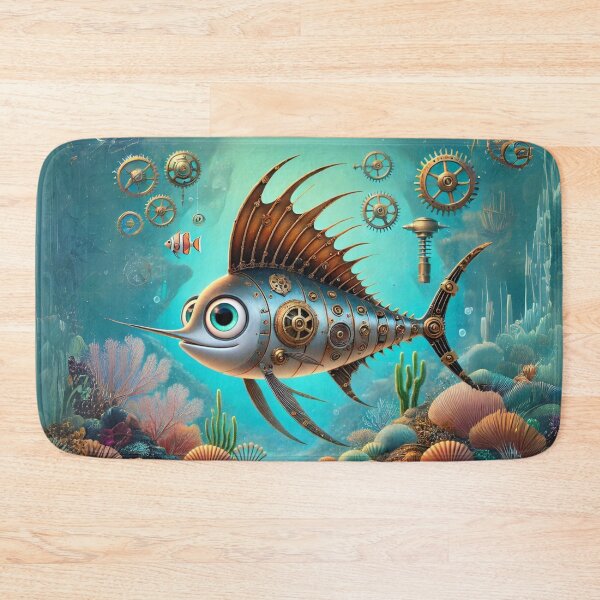 Item preview, Steampunk Wahoo Fish designed and sold by Sillytoe.
