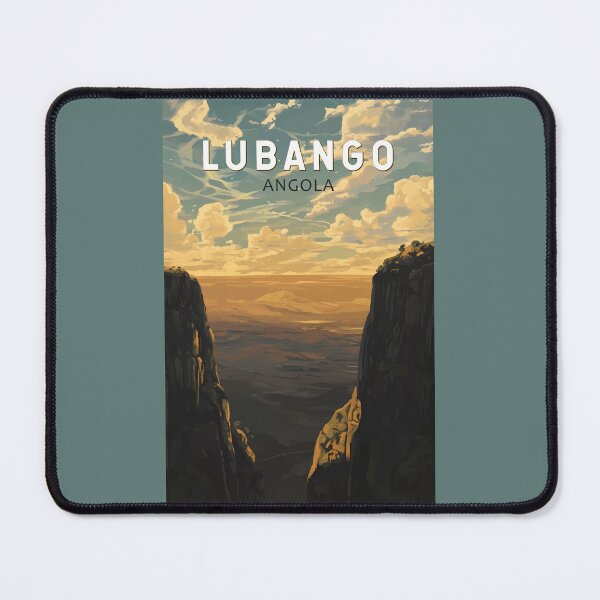 Item preview, Lubango Angola Travel Art Vintage designed and sold by KrisSidDesigns.