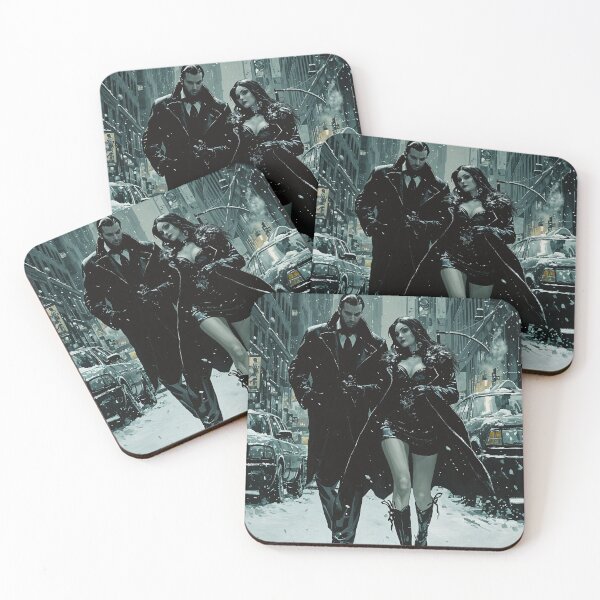 Item preview, Ethereal Shadows in a Winter Cityscape designed and sold by oanaunciuleanu.