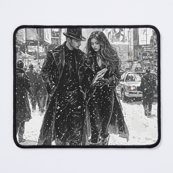 Item preview, Ethereal Shadows in a Winter Cityscape designed and sold by oanaunciuleanu.