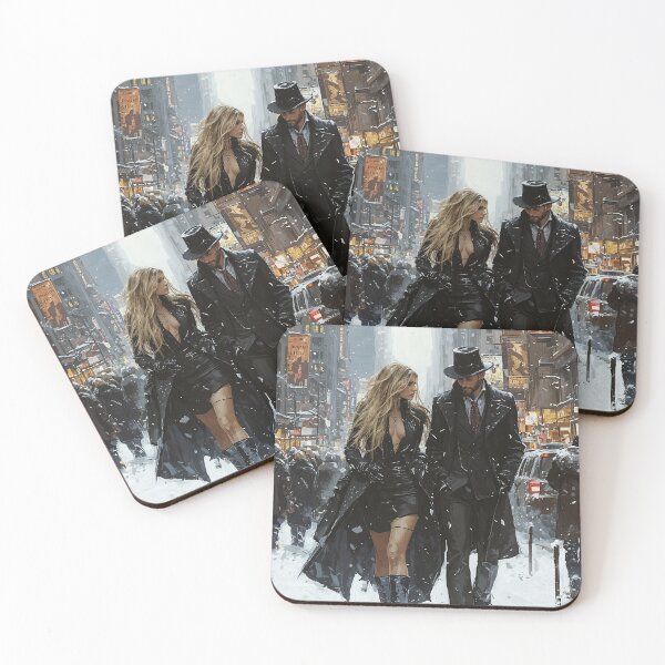 Item preview, Ethereal Shadows in a Winter Cityscape designed and sold by oanaunciuleanu.