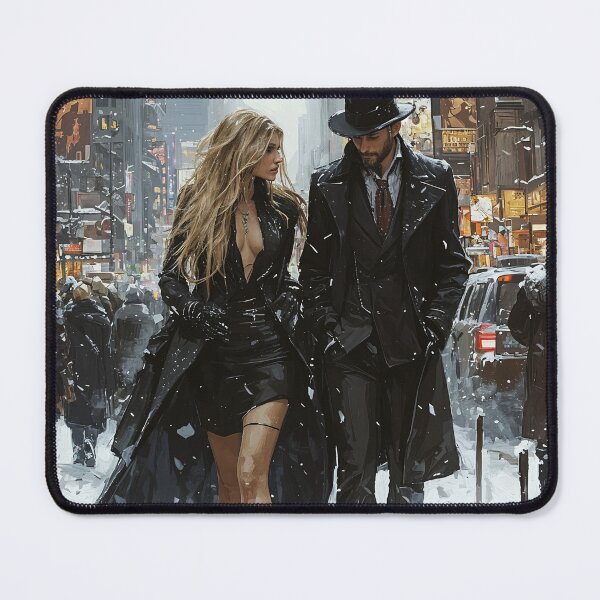 Item preview, Ethereal Shadows in a Winter Cityscape designed and sold by oanaunciuleanu.