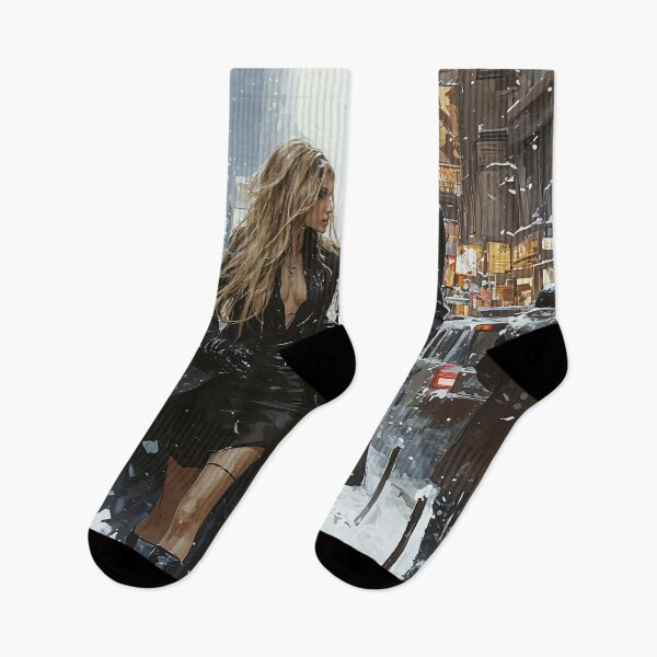 Item preview, Ethereal Shadows in a Winter Cityscape designed and sold by oanaunciuleanu.
