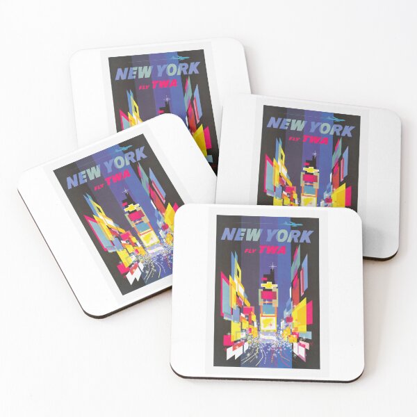 Item preview, Fly TWA New York retro poster by David Klein designed and sold by TeeARTHY.