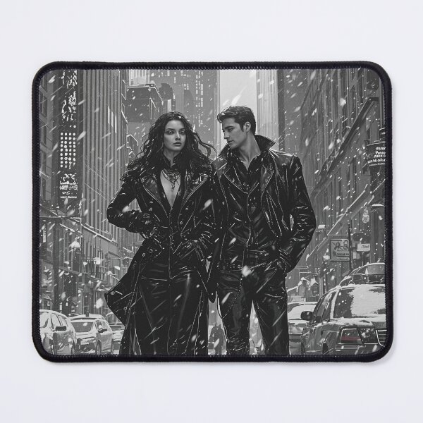 Item preview, Ethereal Shadows in a Winter Cityscape designed and sold by oanaunciuleanu.
