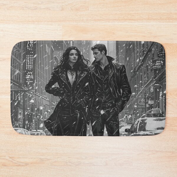 Item preview, Ethereal Shadows in a Winter Cityscape designed and sold by oanaunciuleanu.
