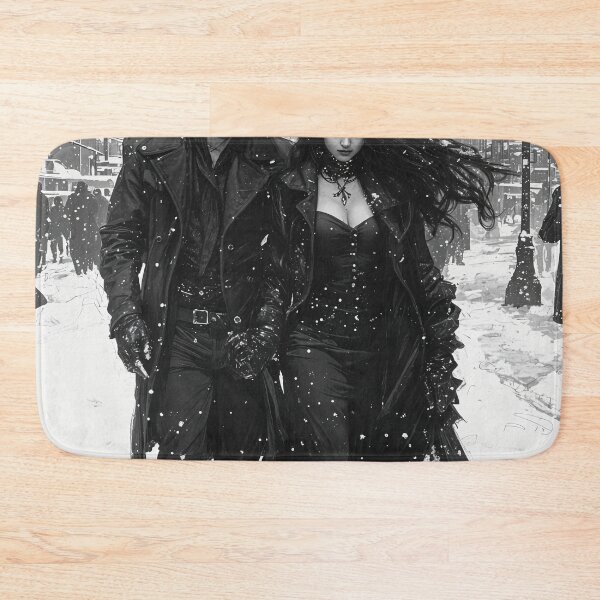 Item preview, Ethereal Shadows in a Winter Cityscape designed and sold by oanaunciuleanu.