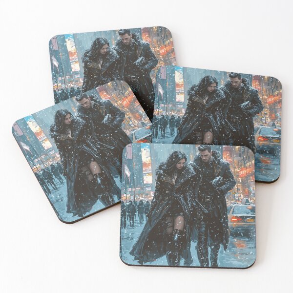 Item preview, Ethereal Shadows in a Winter Cityscape designed and sold by oanaunciuleanu.