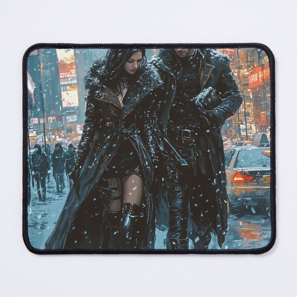 Item preview, Ethereal Shadows in a Winter Cityscape designed and sold by oanaunciuleanu.