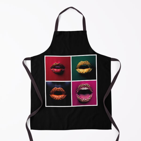 Item preview, Vivid lips, leopard pattern, multicolor lips composition designed and sold by silent-violin.