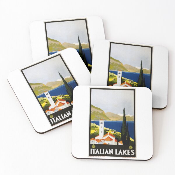 Item preview, Italian Lakes. Travel poster designed and sold by TeeARTHY.