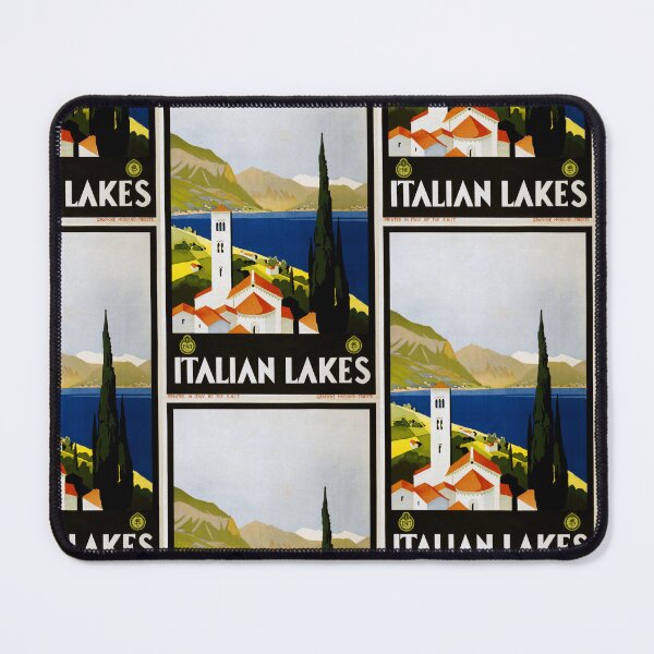 Item preview, Italian Lakes. Travel poster designed and sold by TeeARTHY.