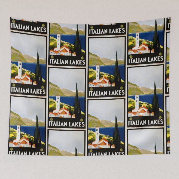 Item preview, Italian Lakes. Travel poster designed and sold by TeeARTHY.