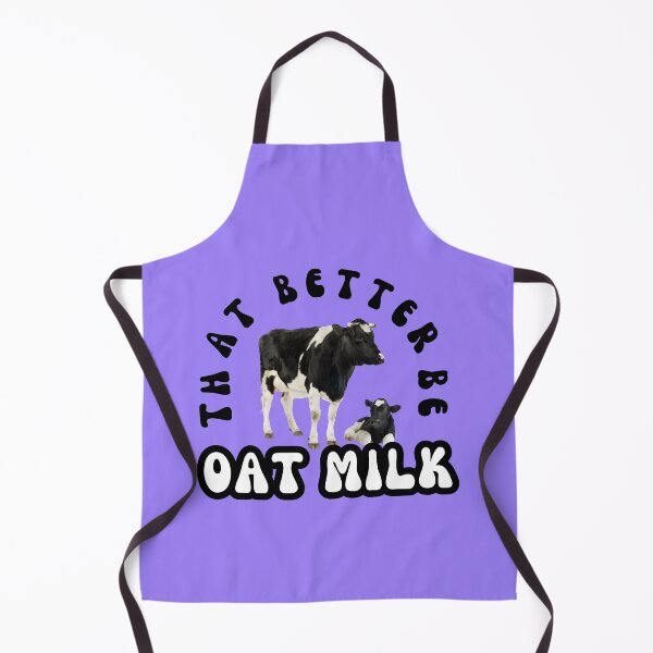Item preview, Vegan Funny Oat Milk Cow Design designed and sold by ZuzDoesDesigns.