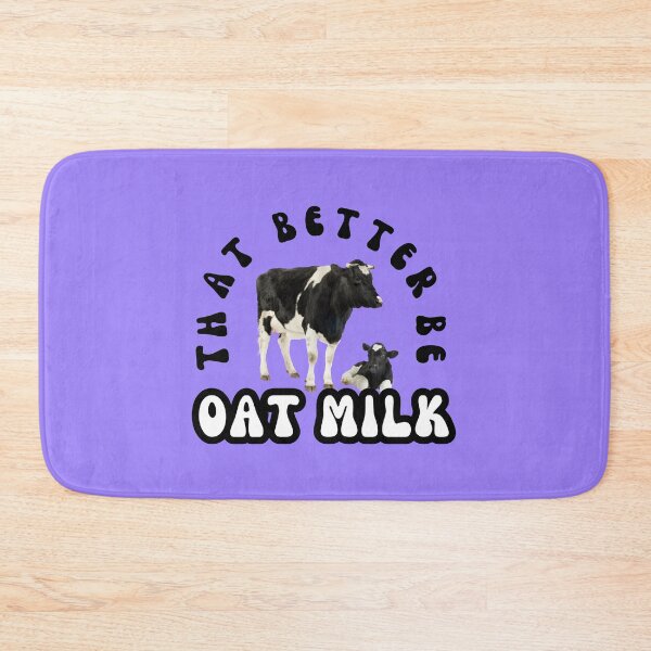 Item preview, Vegan Funny Oat Milk Cow Design designed and sold by ZuzDoesDesigns.