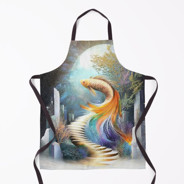 Item preview, "Celestial Ascent of the Golden Fish" designed and sold by bloorose.
