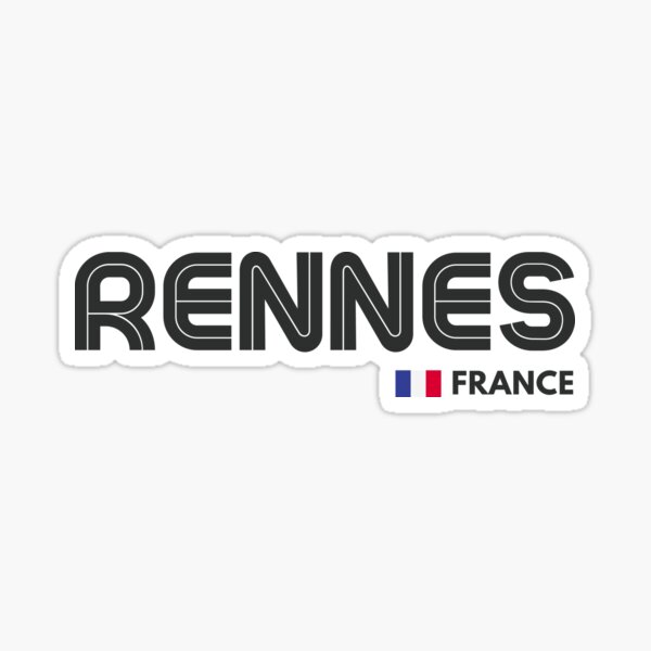 Aperçu de l'œuvre Rennes - France créée et vendue par Sketch-Shack.