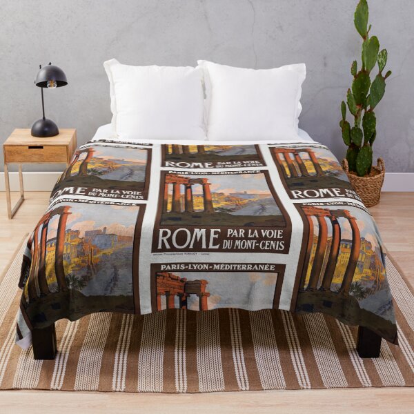 Item preview, Rome via the Mont-Cenis route vintage poster by Géo Dorival designed and sold by TeeARTHY.