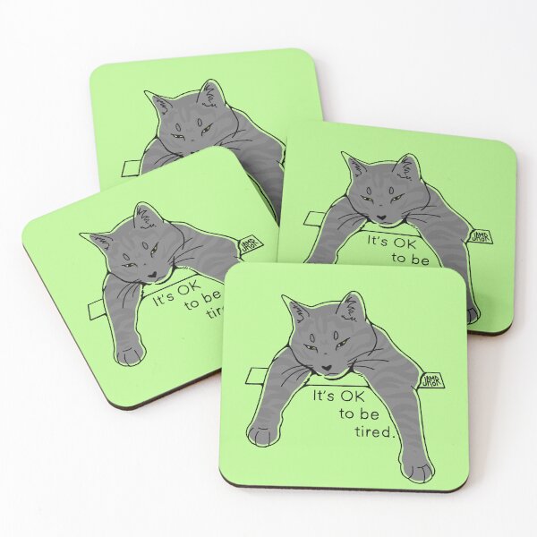 Item preview, Tired Grey Cat designed and sold by jastinamor.