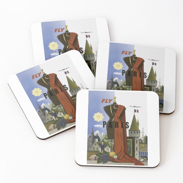Item preview, Vintage Travel Poster Paris  chromolithograph  by GDJ designed and sold by TeeARTHY.