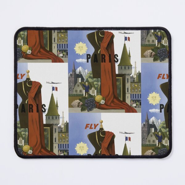Item preview, Vintage Travel Poster Paris chromolithograph by GDJ designed and sold by TeeARTHY.