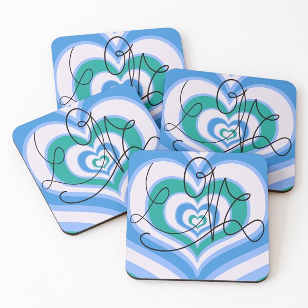 Item preview, Love Hearts Blue designed and sold by matte_hue88.