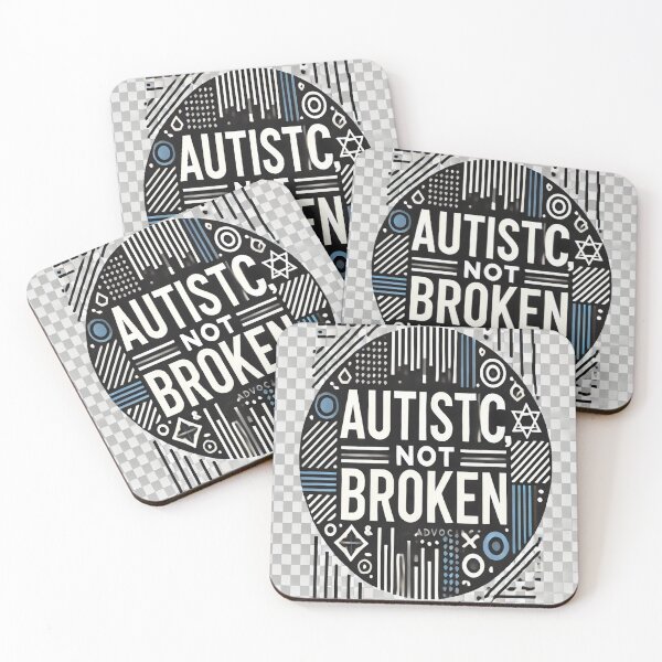 Item preview, Autistic, Not Broken – Bold Neurodivergent Self-Advocacy Design designed and sold by The Autistic Entrepreneur.