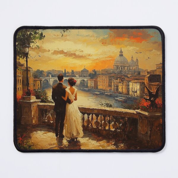 Item preview, Romantic Sunset in Rome: Eternal Love designed and sold by ArtVibeCo.