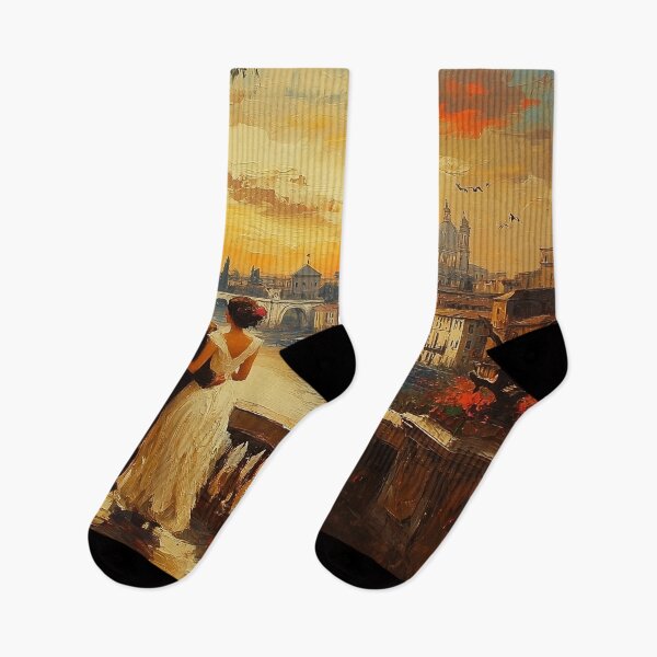 Item preview, Romantic Sunset in Rome: Eternal Love designed and sold by ArtVibeCo.