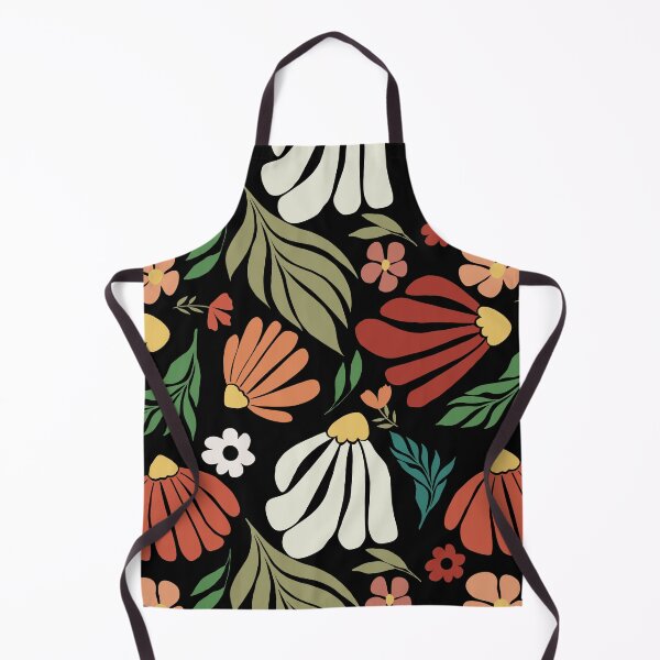 Item preview, Matisse flowers on black background designed and sold by MistyLakeArt.