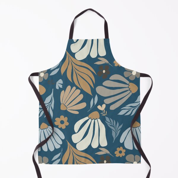 Item preview, Matisse flowers on blue background designed and sold by MistyLakeArt.