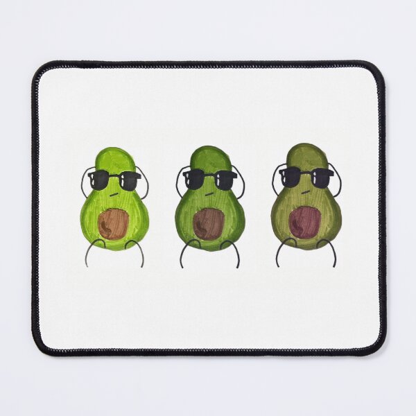 Item preview, Three Avocados Wearing Sunglasses cute kawaii anime  designed and sold by McK-originals.