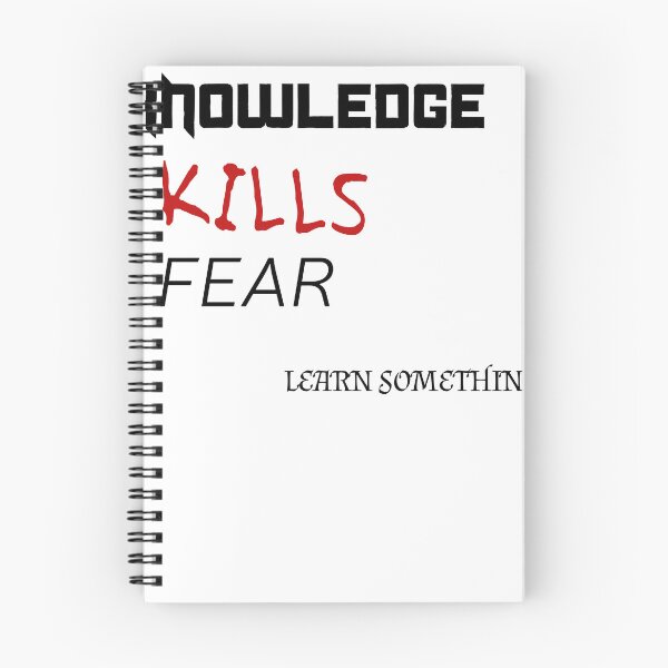 Item preview, Knowledge Kills Fear designed and sold by 1stShotTri.