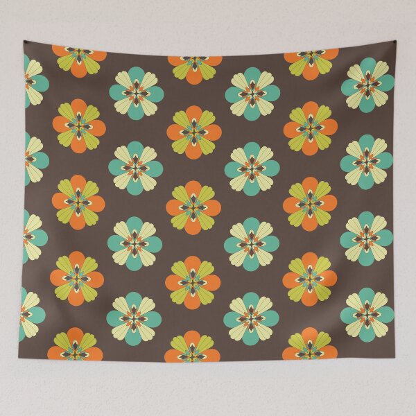 Item preview, Retro Flower 301 designed and sold by jnpdesign999.