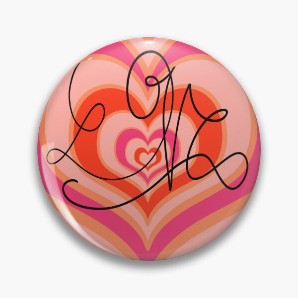 Item preview, Love hearts retro orange designed and sold by matte_hue88.