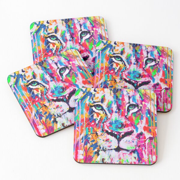 Item preview, Colorful Lion Graffiti designed and sold by ByOxCe.