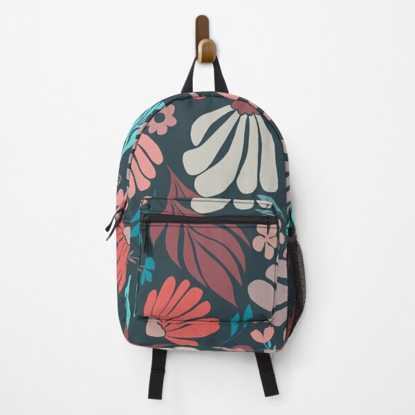 Item preview, Matisse flowers with turquoise accents designed and sold by MistyLakeArt.