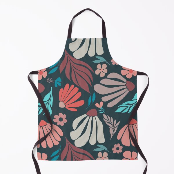 Item preview, Matisse flowers with turquoise accents designed and sold by MistyLakeArt.