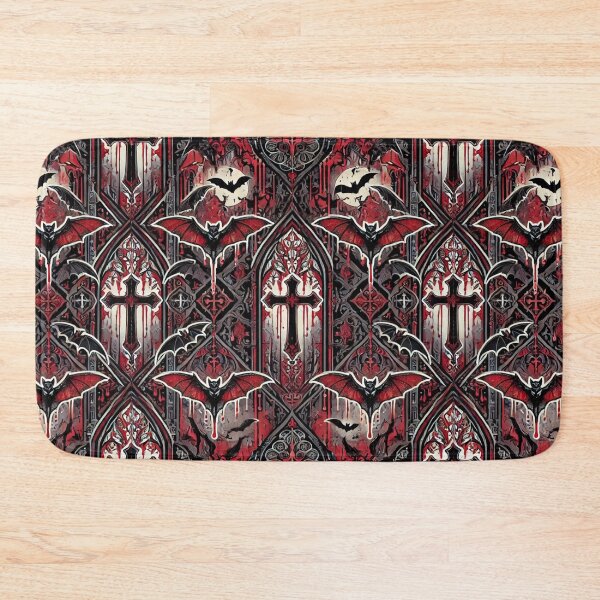 Item preview, Blood Moon Bats in the Gothic Realm - Matching, Seamlessly-Tiling Vampire Series designed and sold by Meta2Physical.