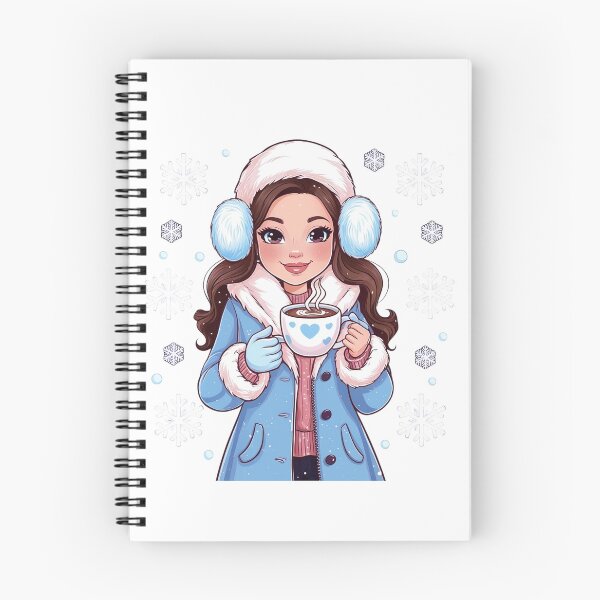 Item preview, Winter Themed Hot Chocolate Pattern designed and sold by rabiarch.